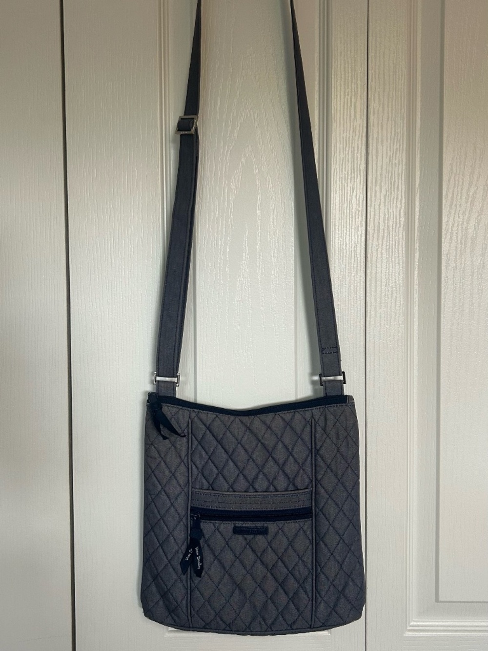 Vera Bradley Denim Quilted Crossbody Shoulder Bag